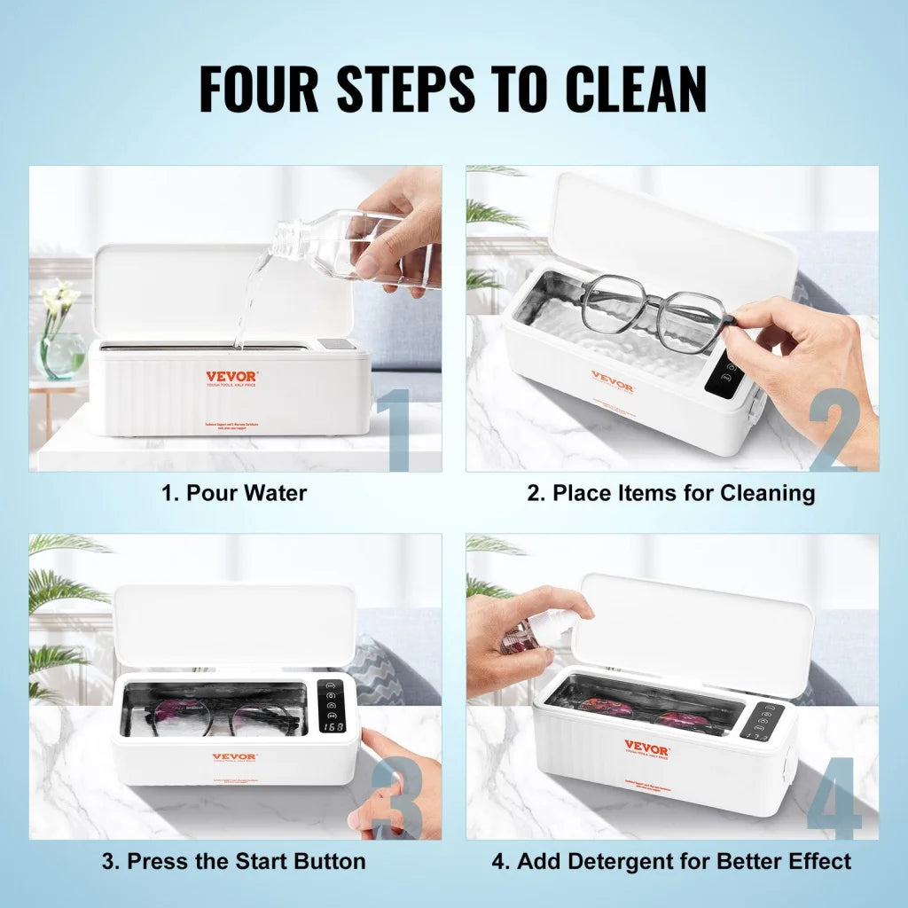 VEVOR Jewelry Cleaner Ultrasonic Machine Ultrasonic Cleaner