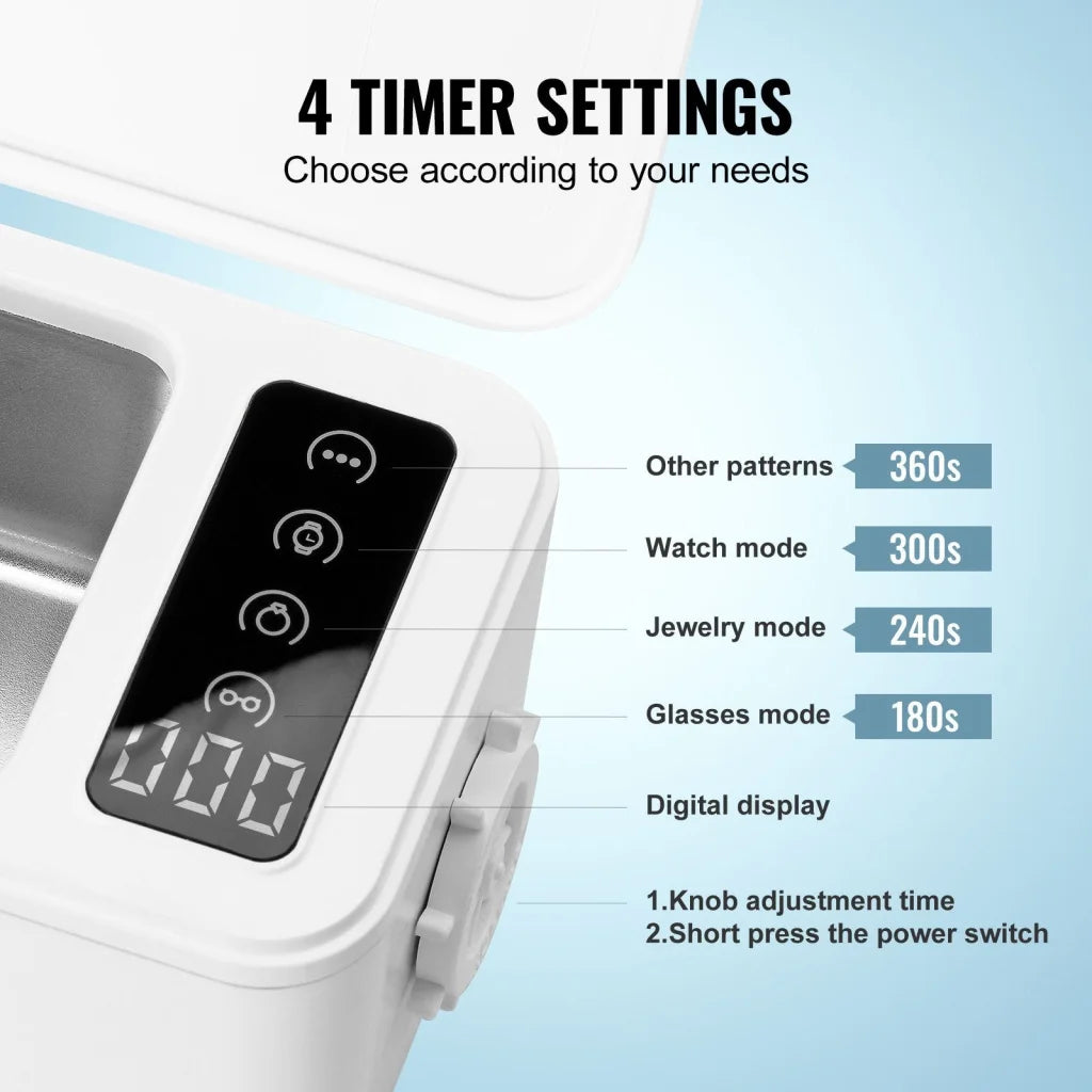 VEVOR Jewelry Cleaner Ultrasonic Machine Ultrasonic Cleaner