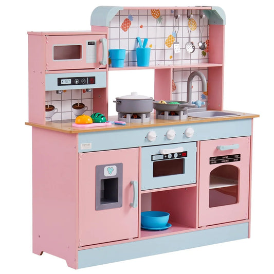 VEVOR Kitchen Playset Kids Pretend Cooking Play Toy 24