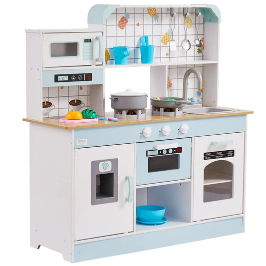 VEVOR Kitchen Playset Kids Pretend Cooking Play Toy 24