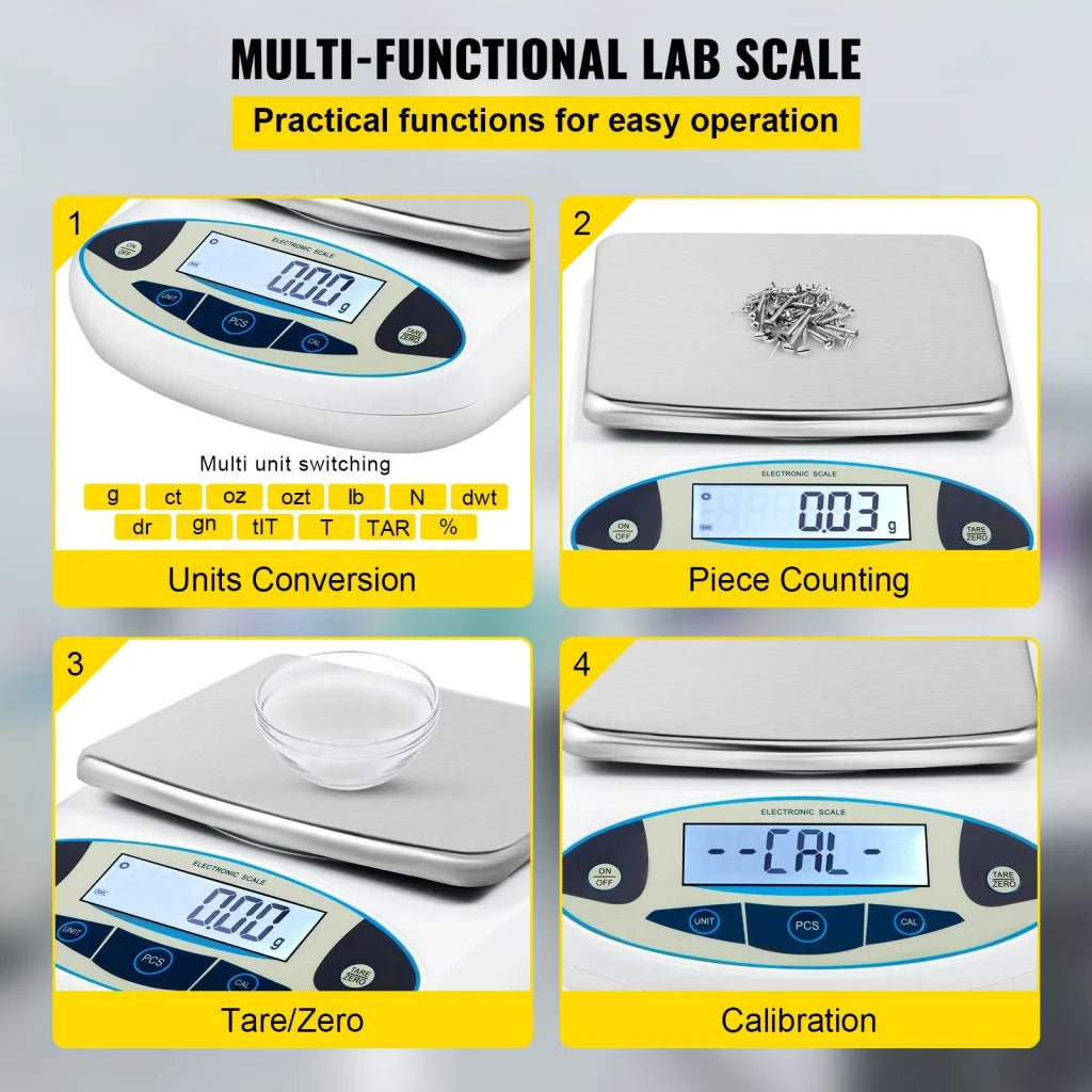 VEVOR Lab Analytical Balance Digital Precision Scale