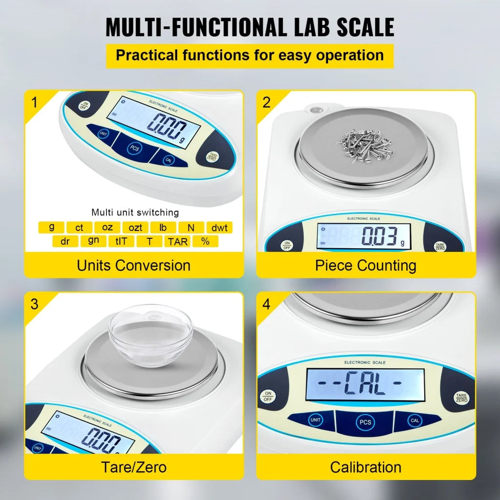 VEVOR Lab Analytical Balance Digital Precision Scale