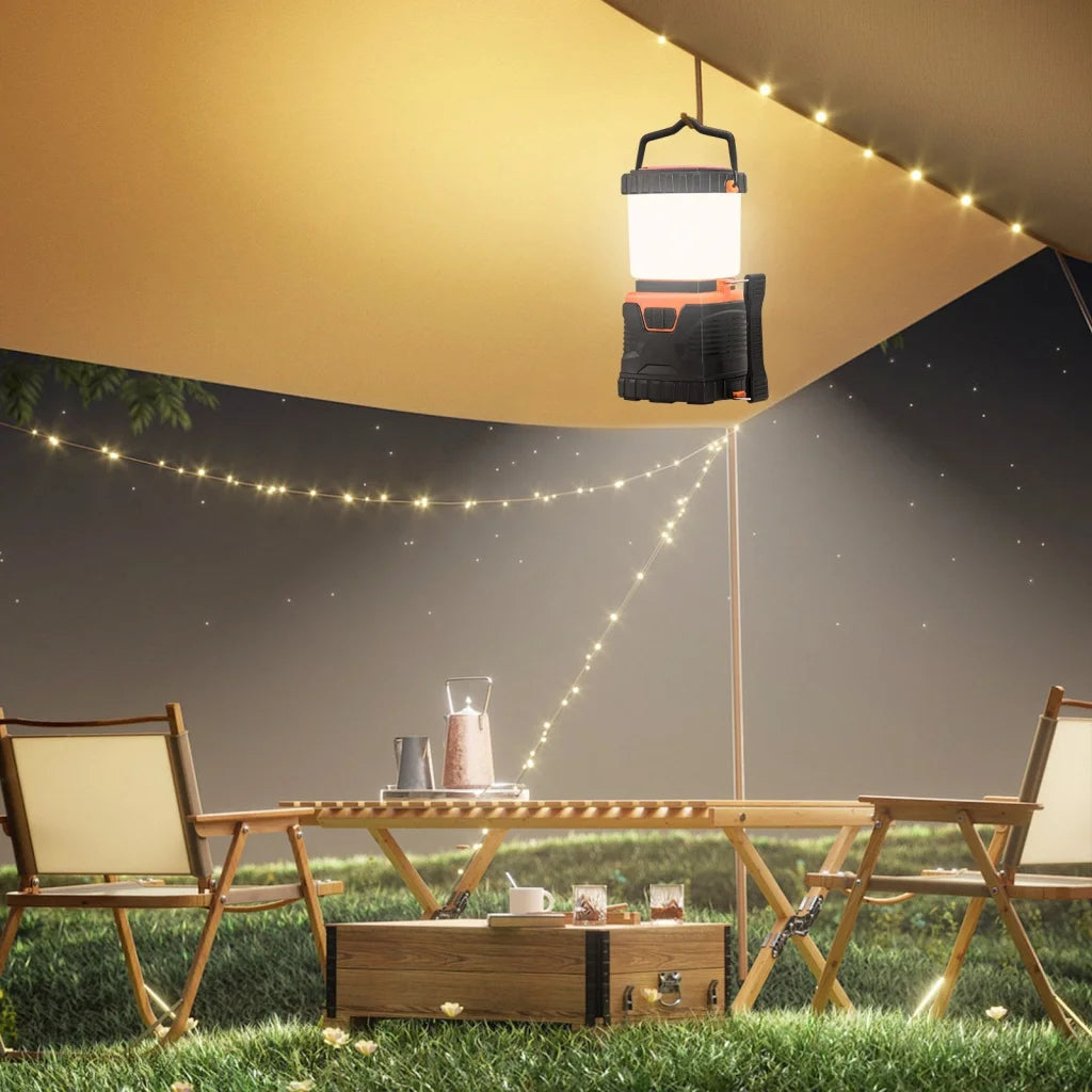 VEVOR LED Camping Lantern Battery Powered All-in-one