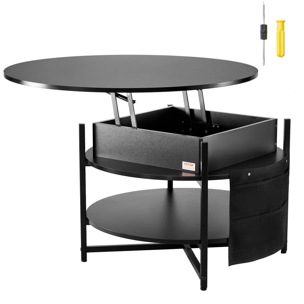 VEVOR Lift Top Coffee Table 35.3’’ Round Coffee Table