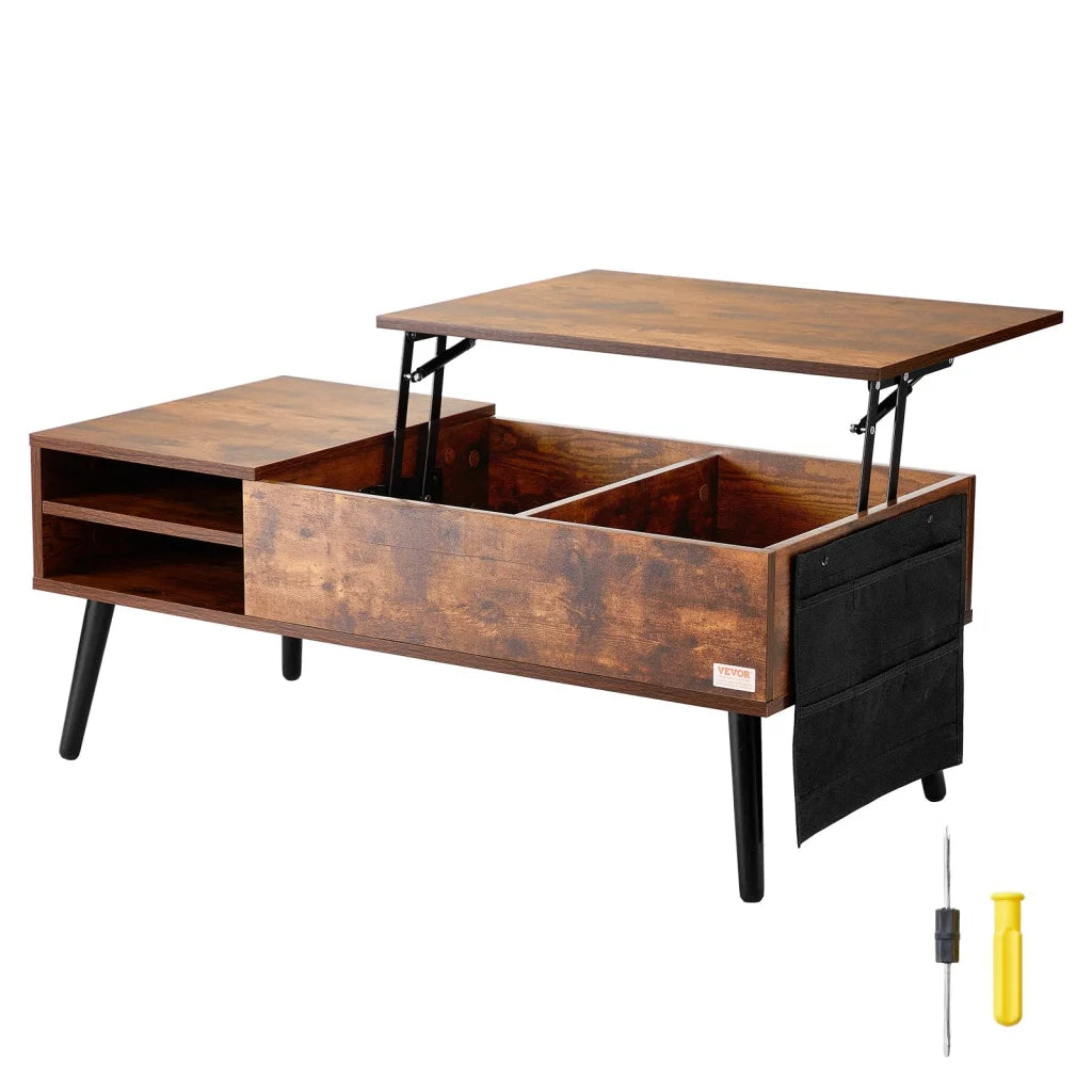 VEVOR Lift Top Coffee Table 39.4 in Rectangle Coffee Table