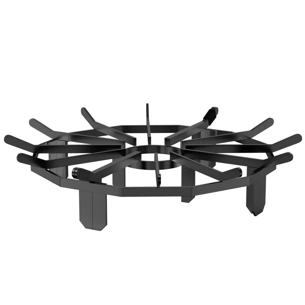 VEVOR Log Grate 27 inch Heavy Duty Wheel Fire Grate with 6