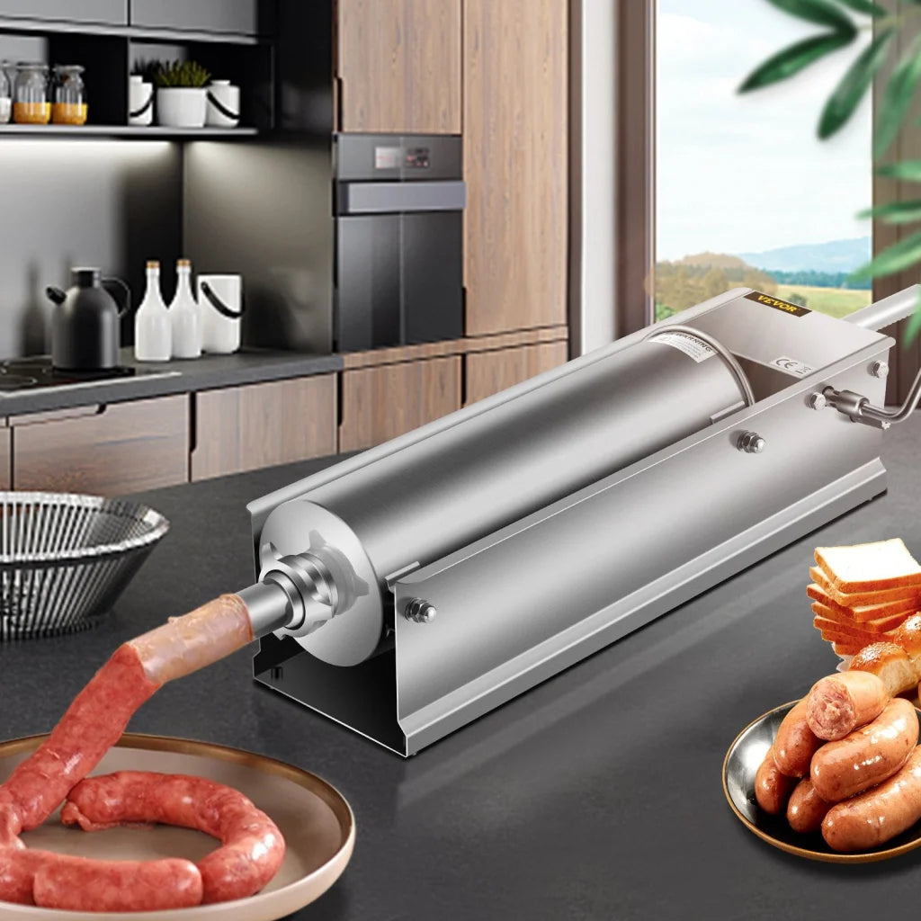 Vevor manual sausage with assembled layout and visible hardware