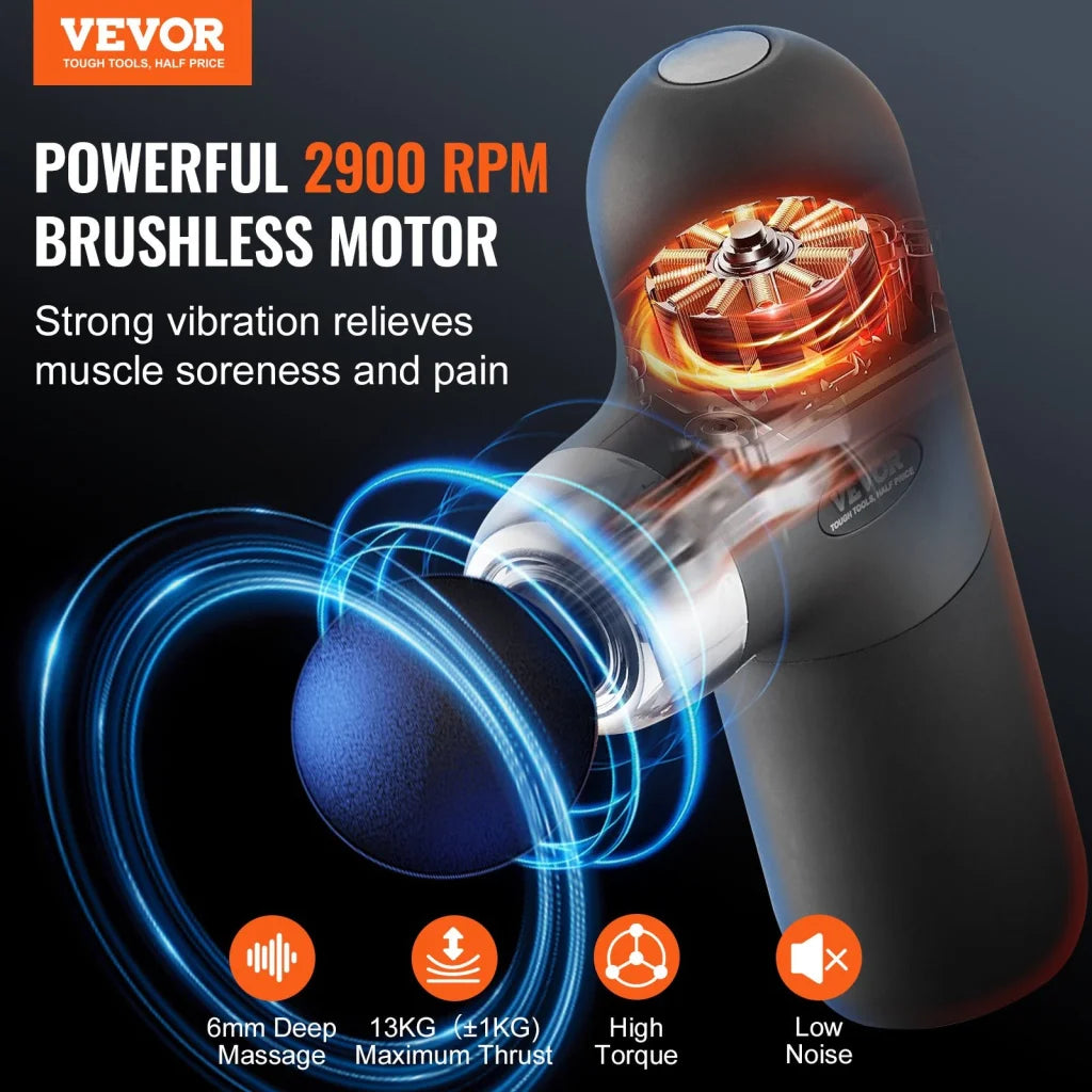 VEVOR Massage Gun Deep Tissue Percussion Muscle Massager