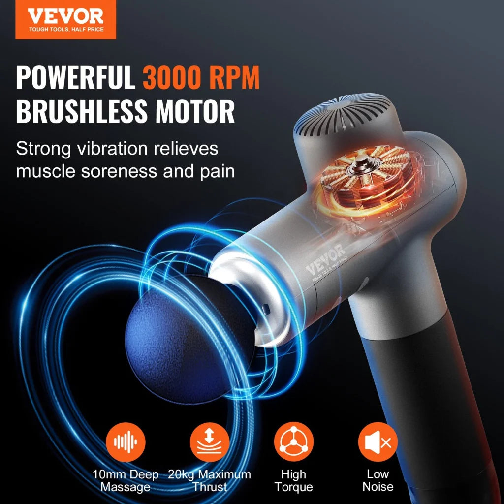 VEVOR Massage Gun Deep Tissue Percussion Muscle Massager