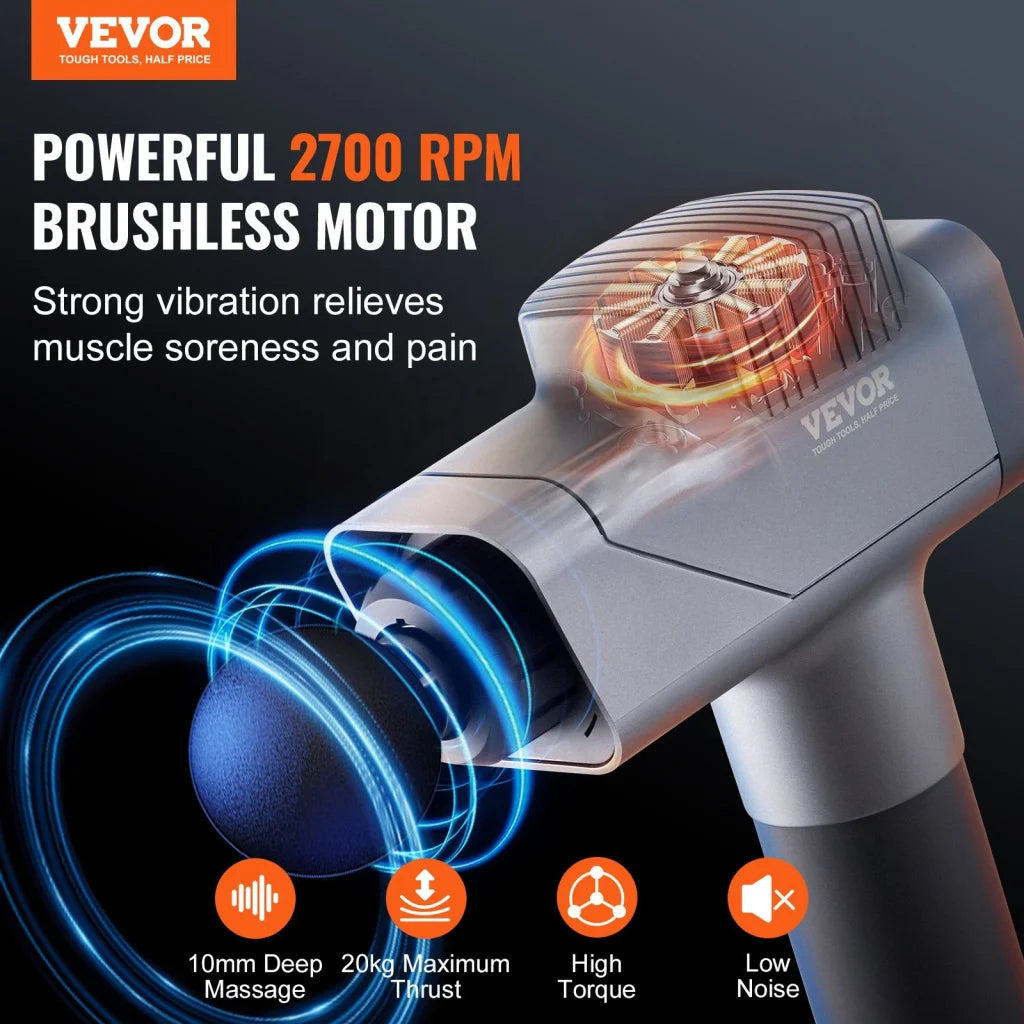VEVOR Massage Gun Deep Tissue Percussion Muscle Massager