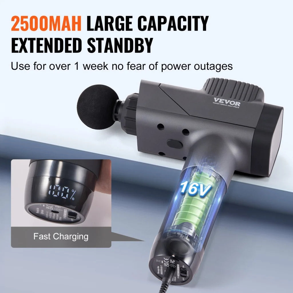 VEVOR Massage Gun Deep Tissue Percussion Muscle Massager