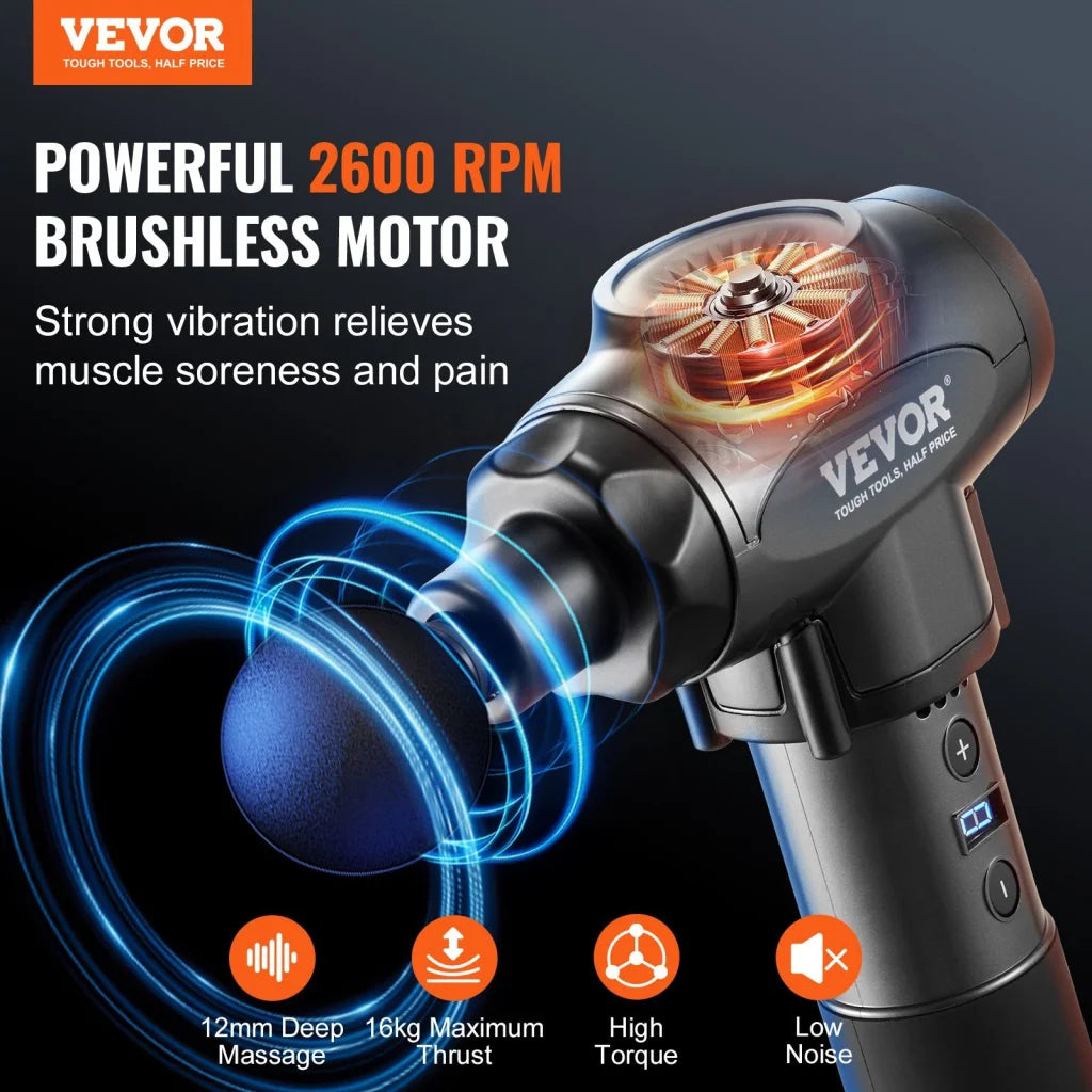 VEVOR Massage Gun Deep Tissue Percussion Muscle Massager