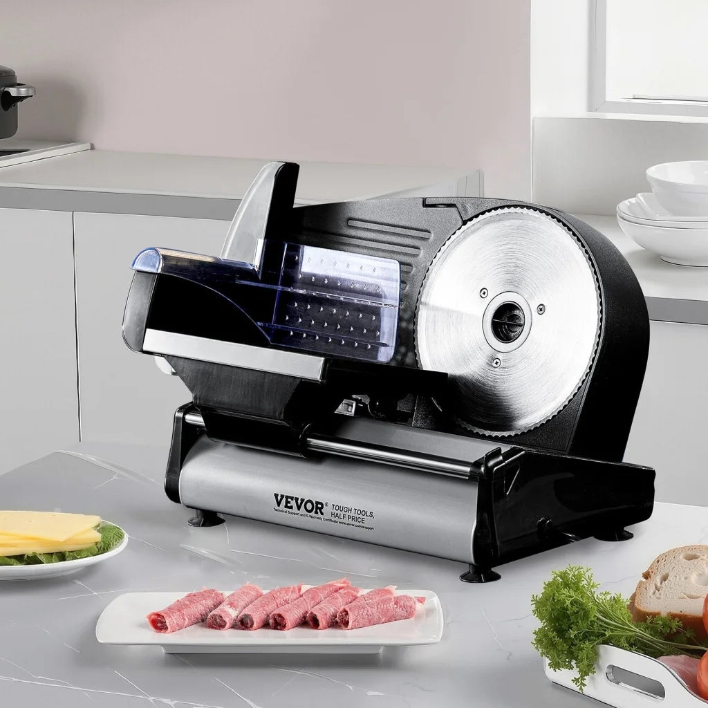 VEVOR Meat Slicer 180W 190 mm Electric Deli Food Slicer