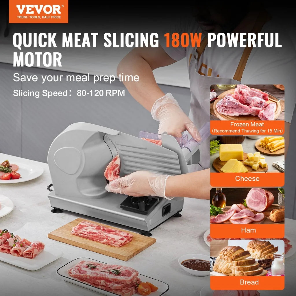 Meat Slicer 180W Electric Deli Food