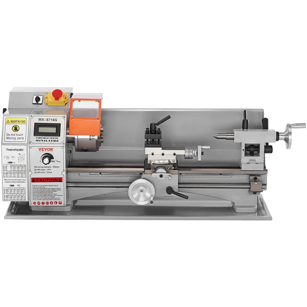 VEVOR Mini Metal Lathe Machine 180 x 400 mm 800W Precision