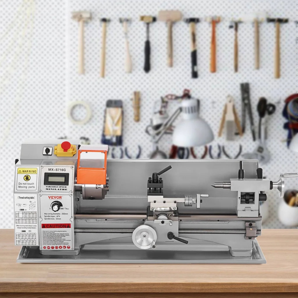 VEVOR Mini Metal Lathe Machine 180 x 400 mm 800W Precision