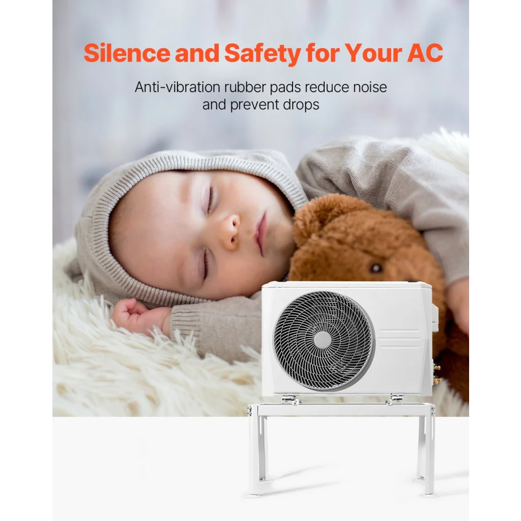 VEVOR Mini Split Ground Stand Adjustable for 9000-24000 BTU