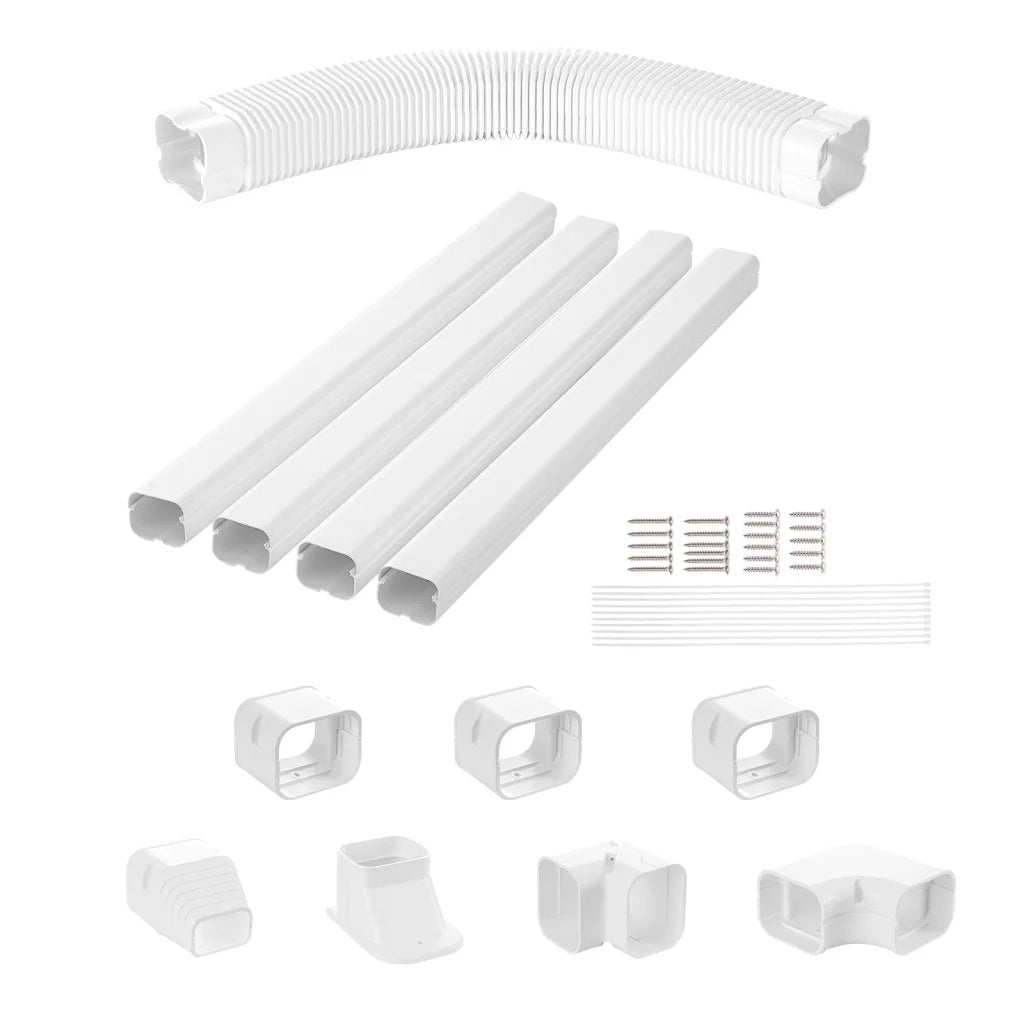 VEVOR Mini Split Line Set Cover 76.2mm W 4830mm L PVC