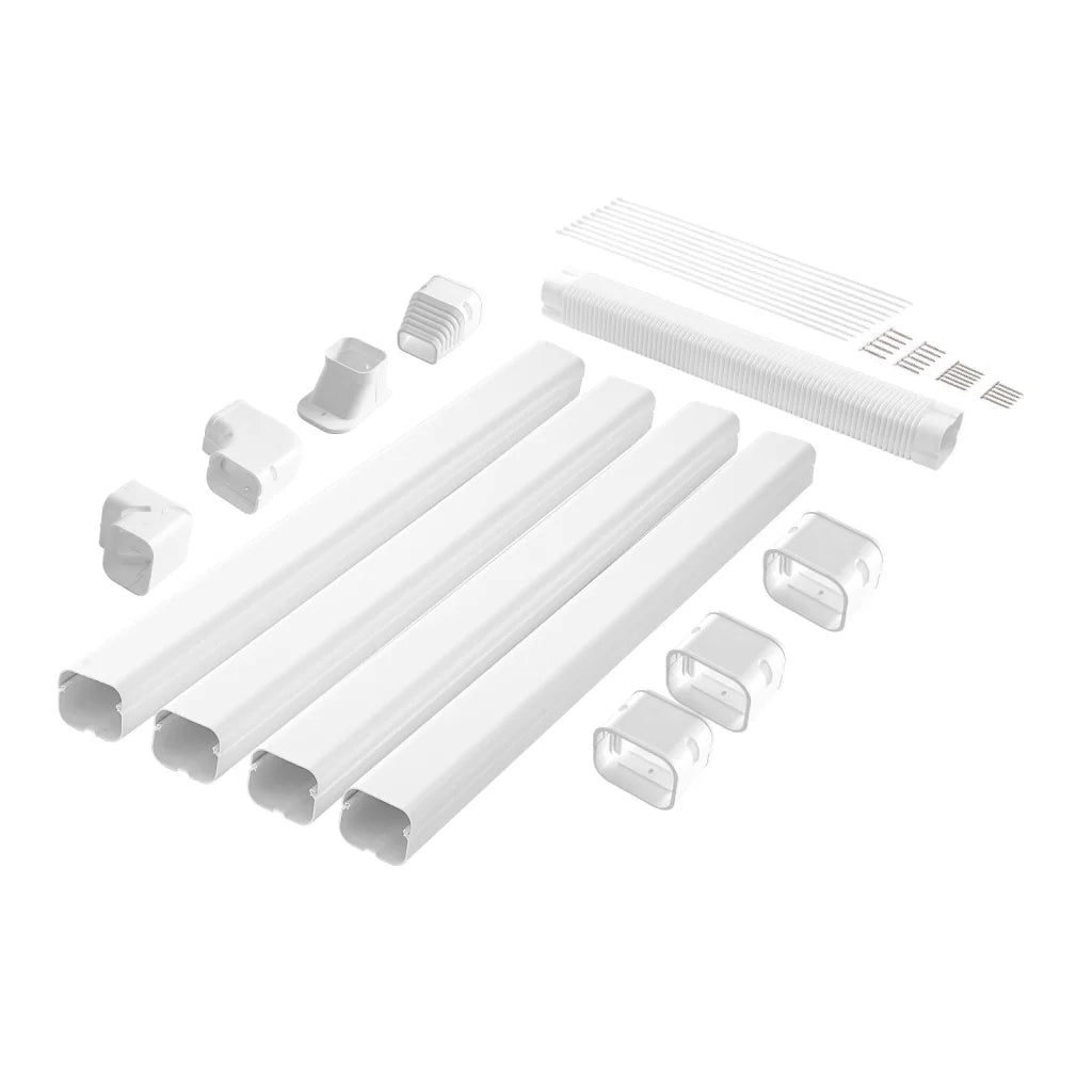 VEVOR Mini Split Line Set Cover 76.2mm W 4830mm L PVC