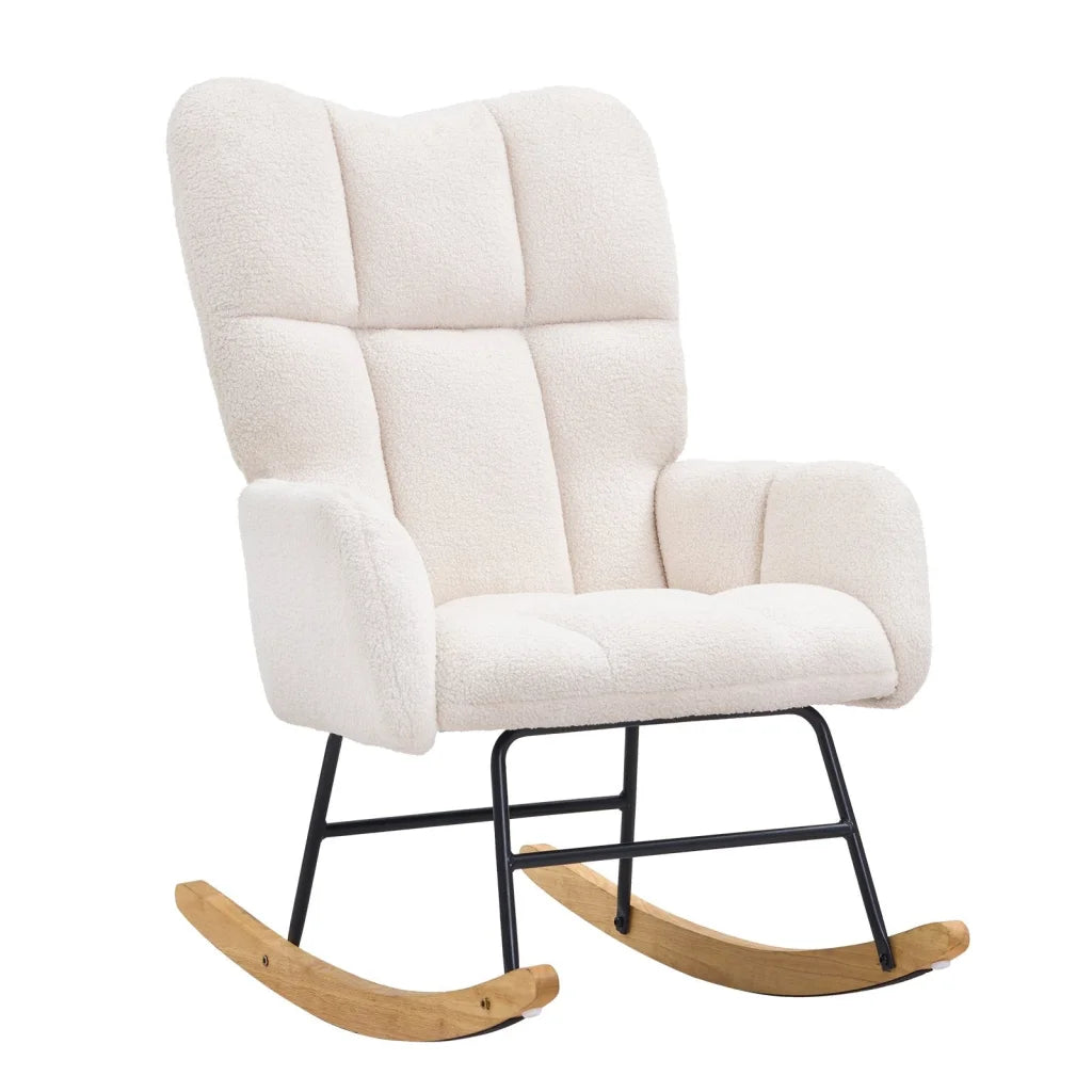 VEVOR Nursery Rocking Chair 250 lbs Weight Capacity Teddy