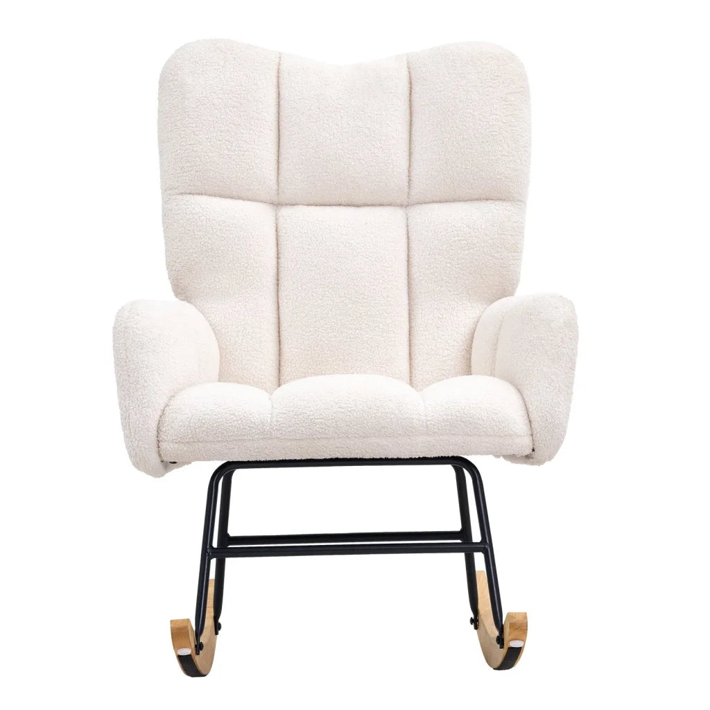 VEVOR Nursery Rocking Chair 250 lbs Weight Capacity Teddy