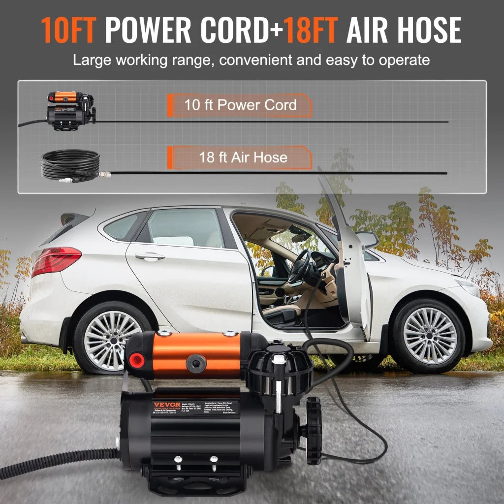 VEVOR Onboard Air Compressor Kit 150PSI Offroad Air