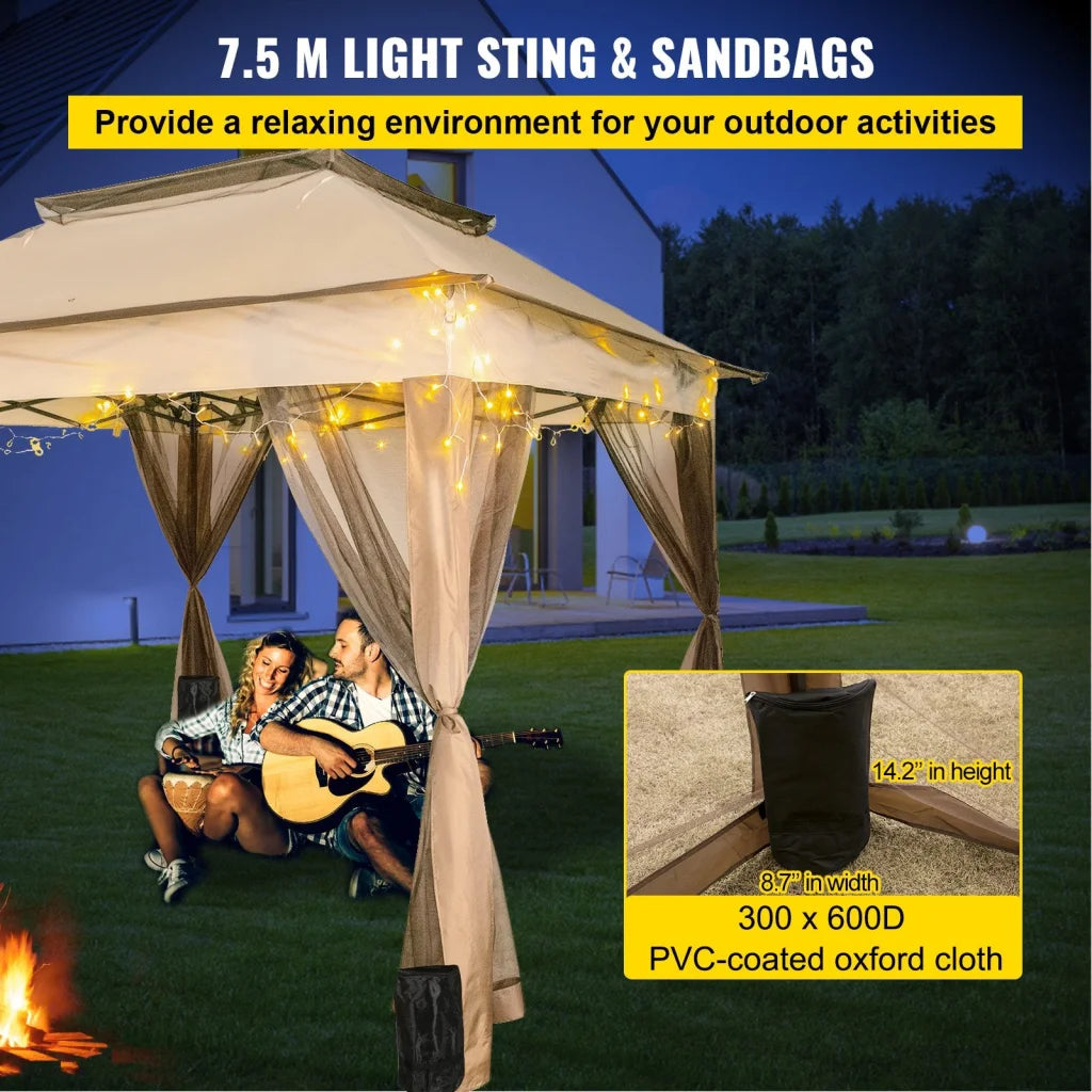 VEVOR Outdoor Canopy Gazebo Tent Portable Canopy Shelter