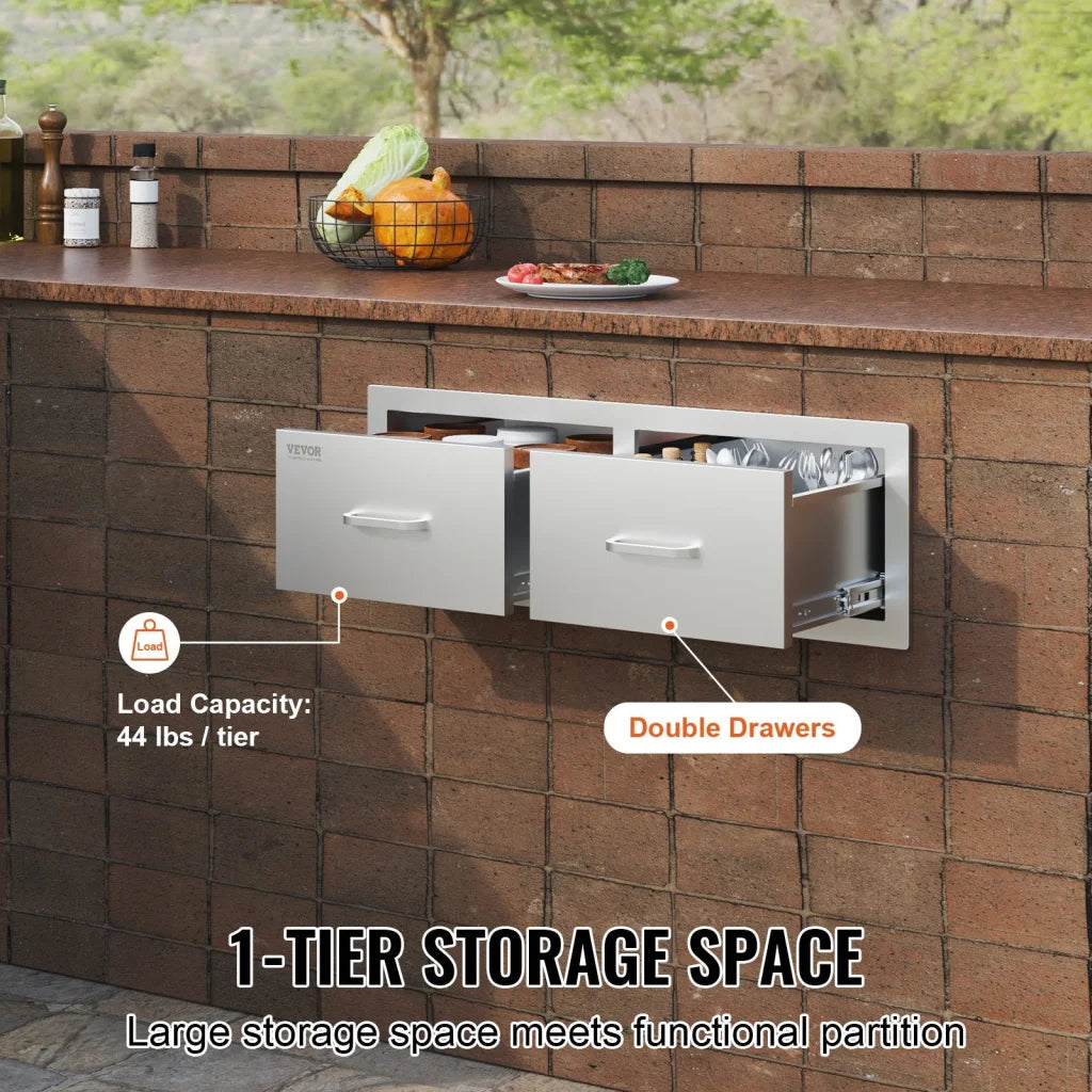 Outdoor Kitchen Drawers 30 W x 10 H 20