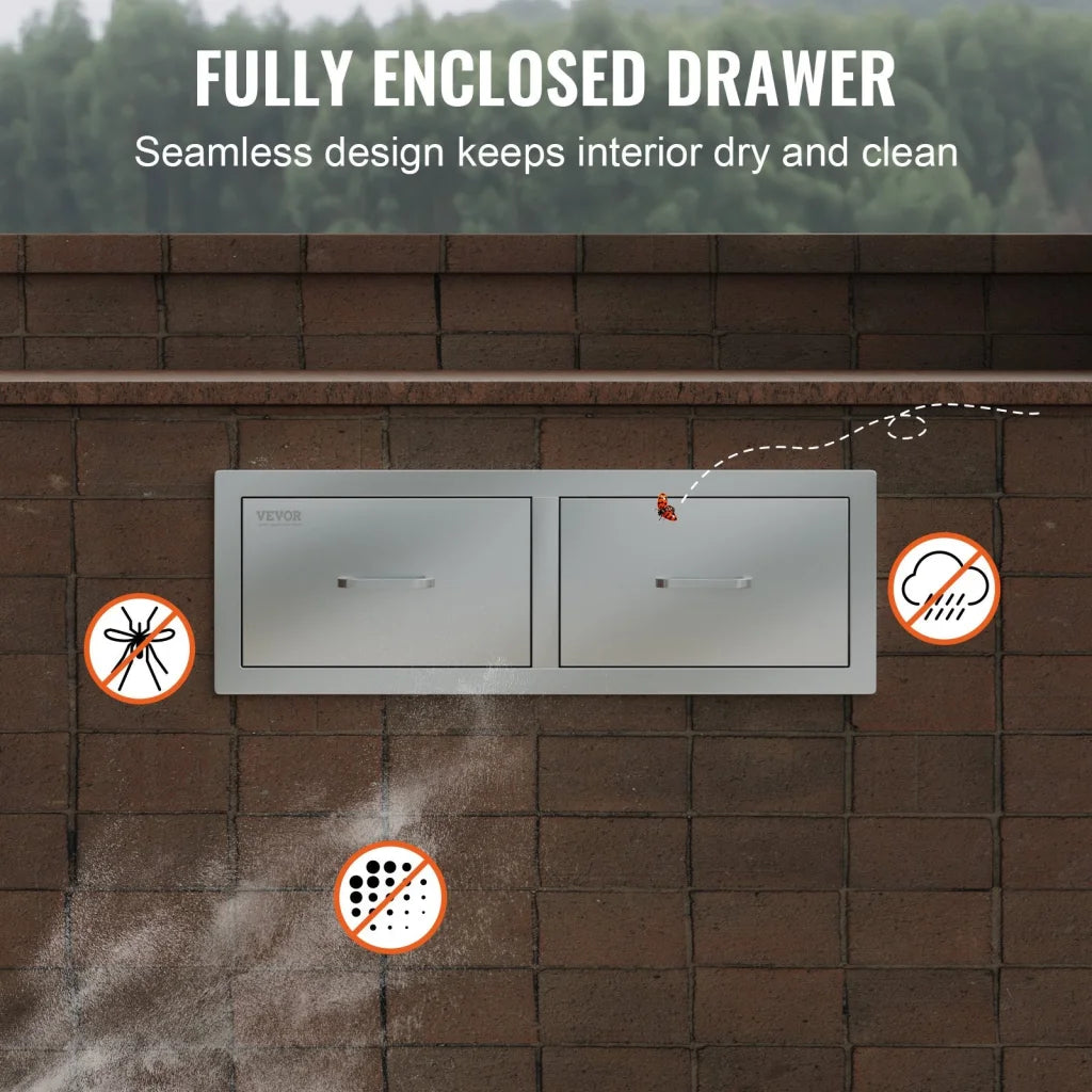 VEVOR Outdoor Kitchen Drawers 30’’ W x 10’’ H x 20’’ D