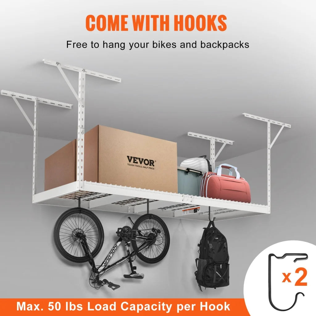 VEVOR Overhead Garage Storage Rack 91.44x243.84cm Garage
