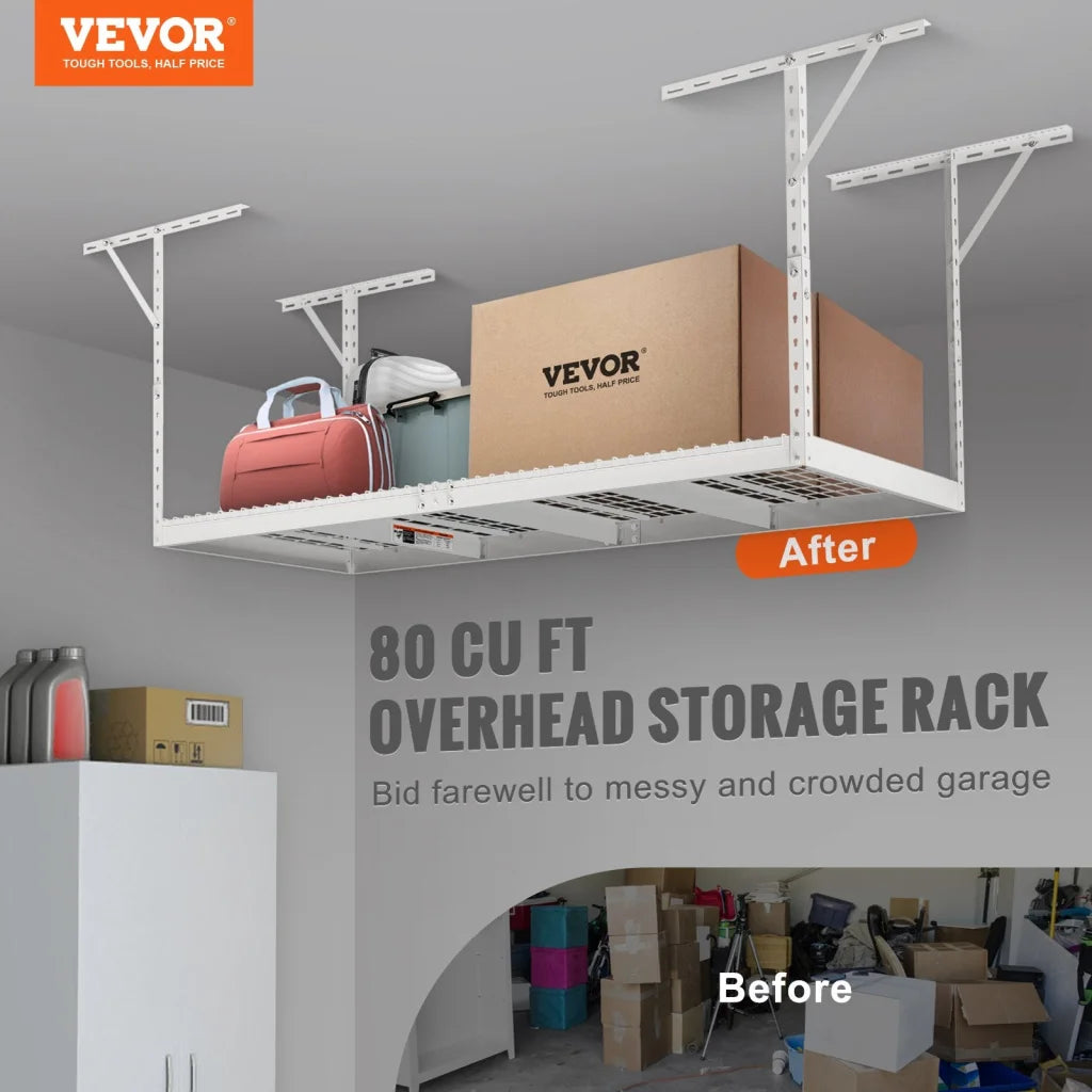 VEVOR Overhead Garage Storage Rack 91.44x243.84cm Garage