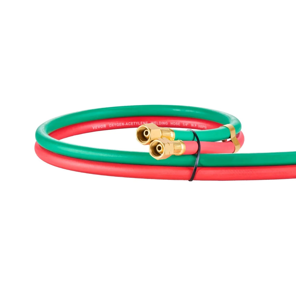 VEVOR Oxygen Acetylene Hose 1/4-Inch x 50FT Oxy Acetylene