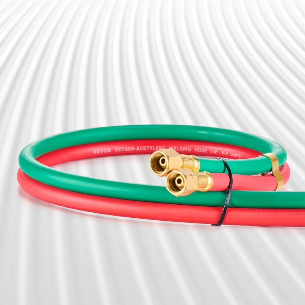 VEVOR Oxygen Acetylene Hose 1/4-Inch x 50FT Oxy Acetylene
