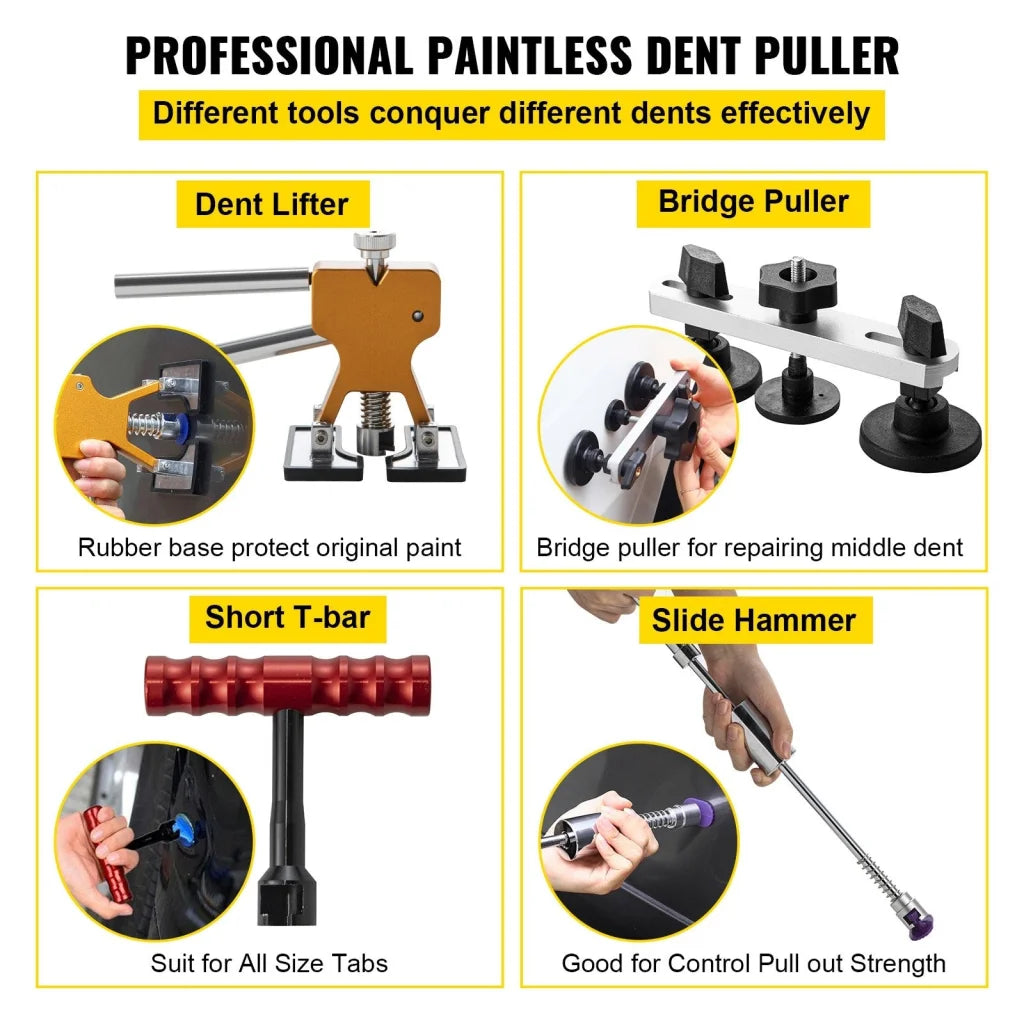 VEVOR Paintless Dent Repair Tools Hail Damage Remover 89