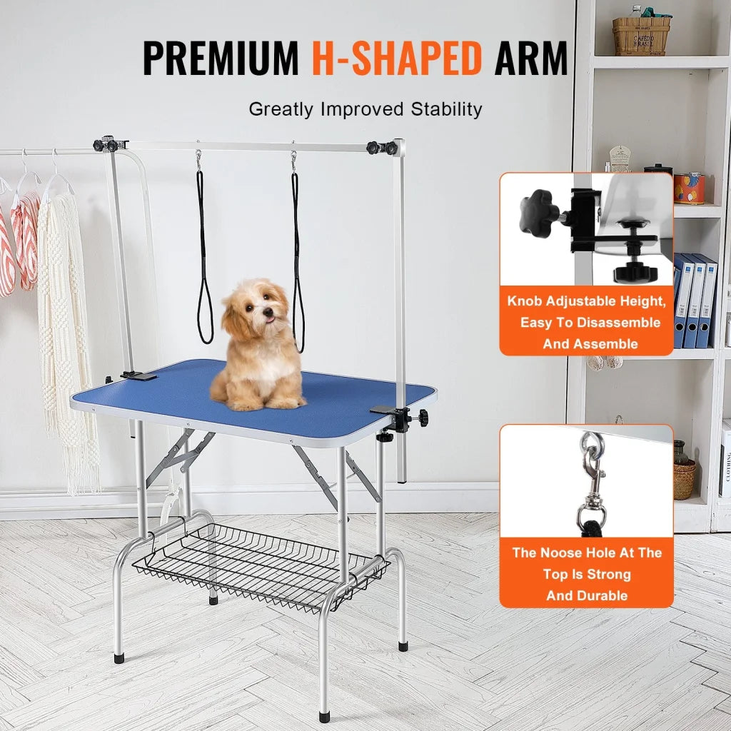 VEVOR Pet Grooming Table Two Arms with Clamp 915 x 610mm