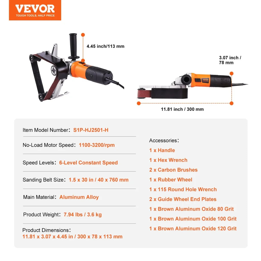 Vevor pipe tube with product-specific shape and colour cues