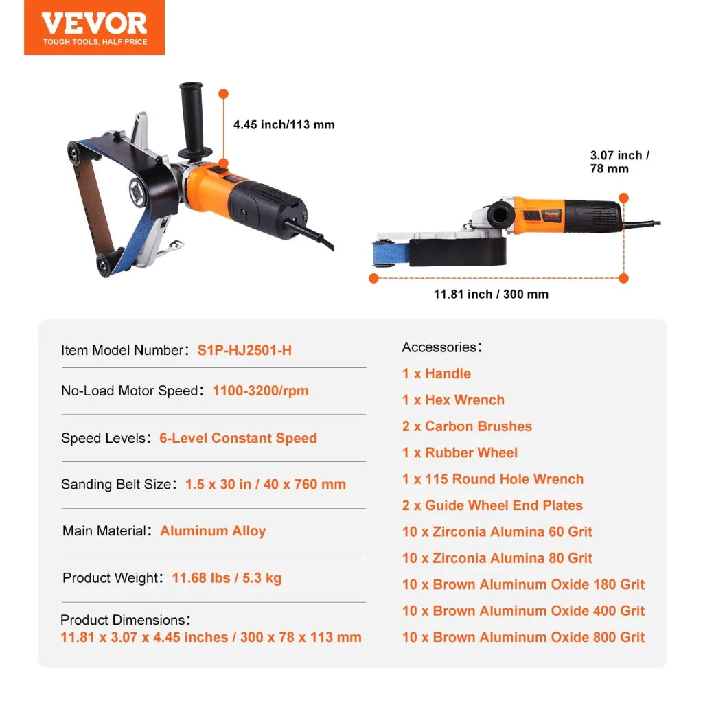 Vevor pipe tube with pack contents and accessory layout