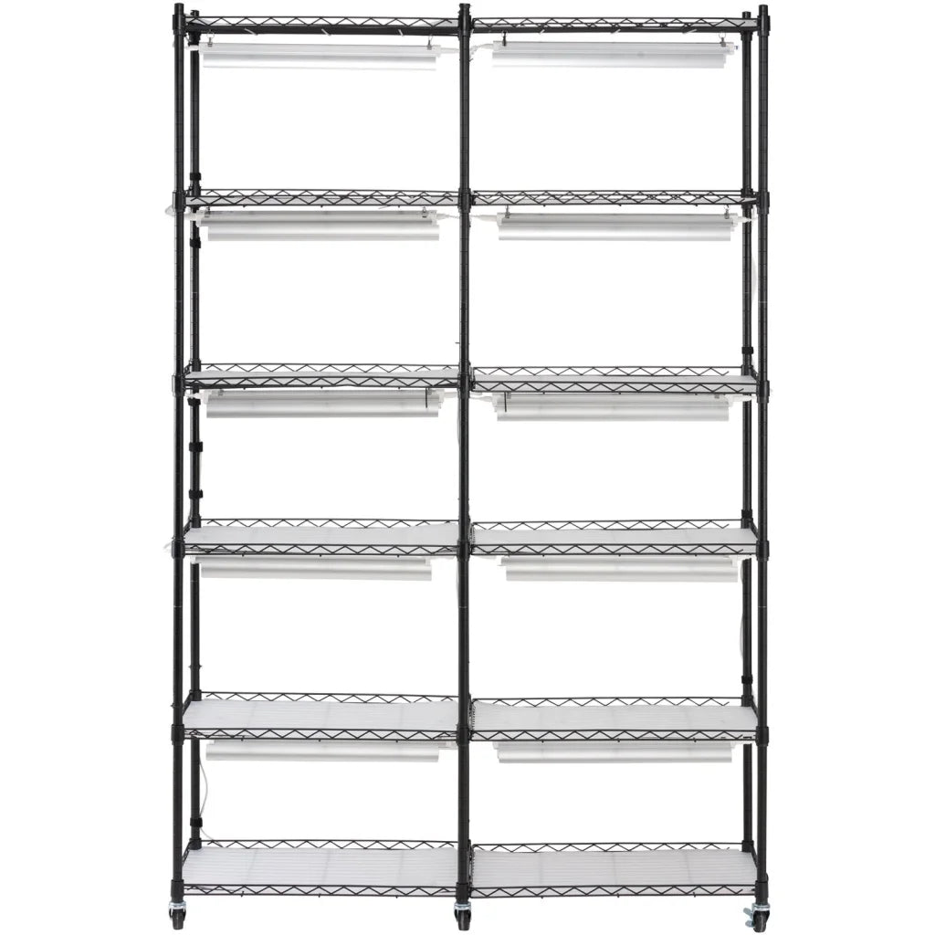 VEVOR Plant Stand with Grow Light 6 Tiers 200W 59.1’’