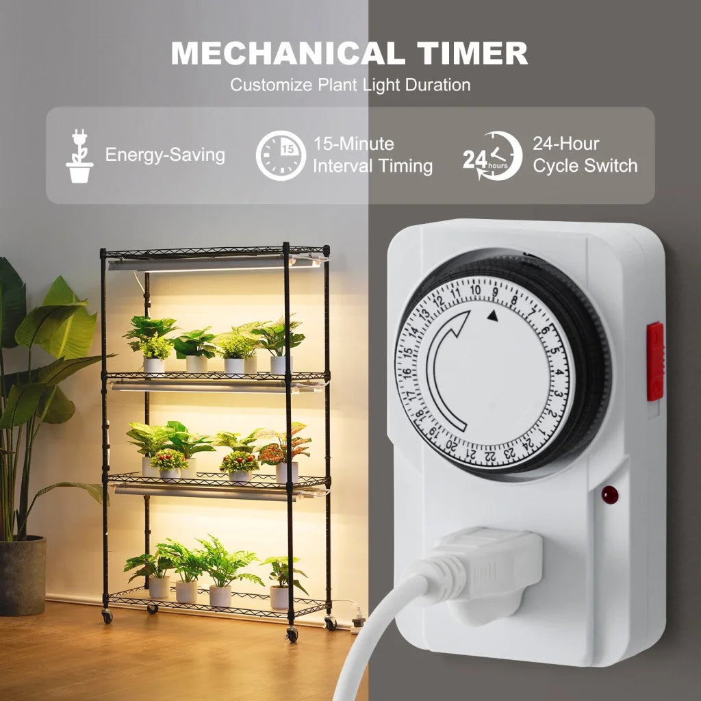 VEVOR Plant Stand with Grow Lights 4 Tiers 180W 150 cm Tall