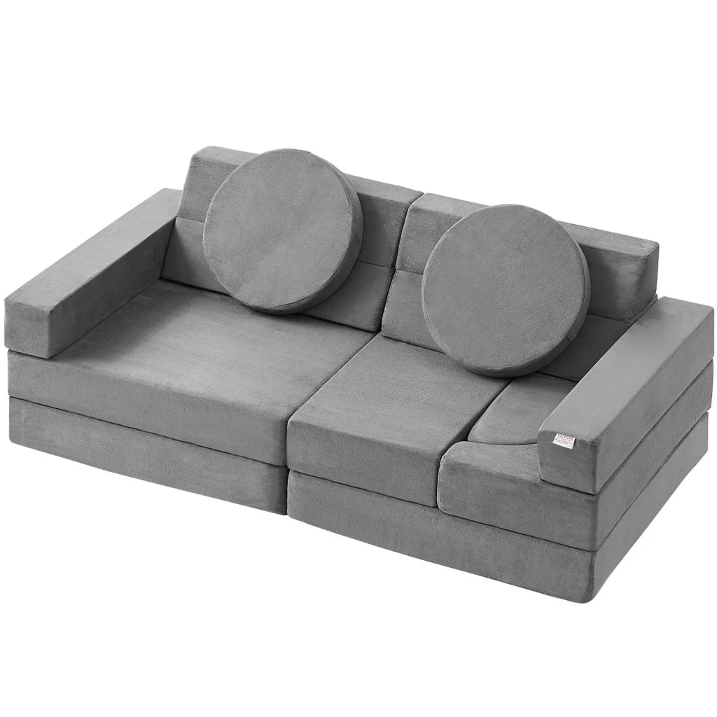 VEVOR Play Couch 15pcs Modular Kids Nugget Couch Toddler