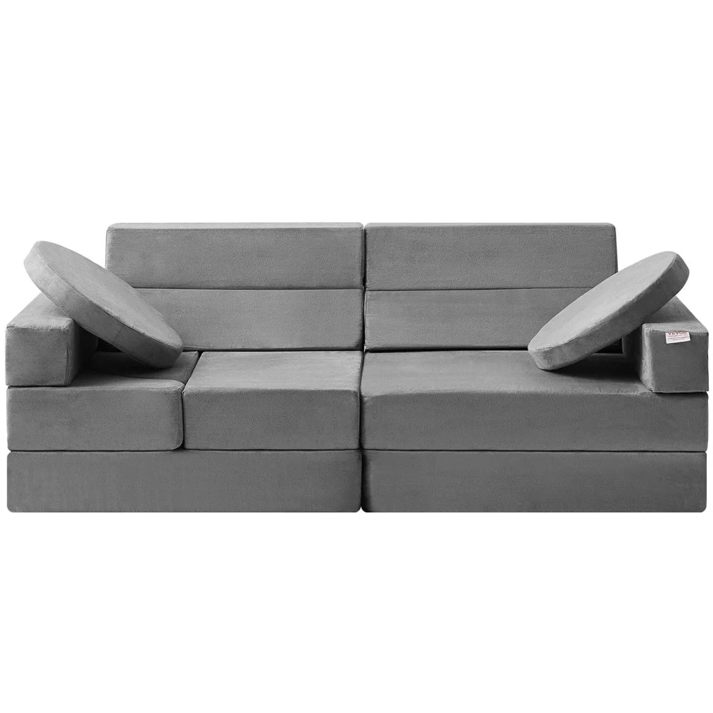 VEVOR Play Couch 15pcs Modular Kids Nugget Couch Toddler