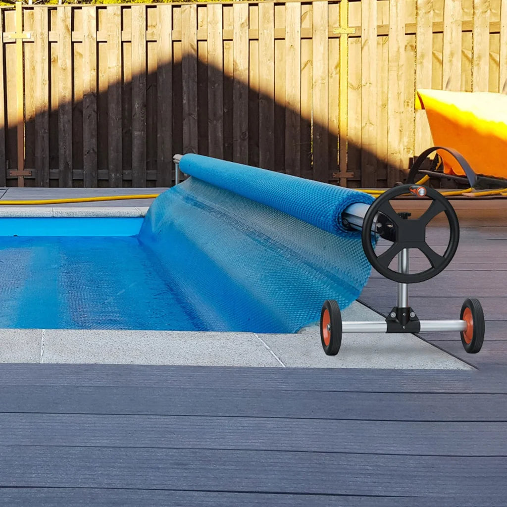 VEVOR Pool Cover Reel Aluminum Solar Cover Reel 14 ft