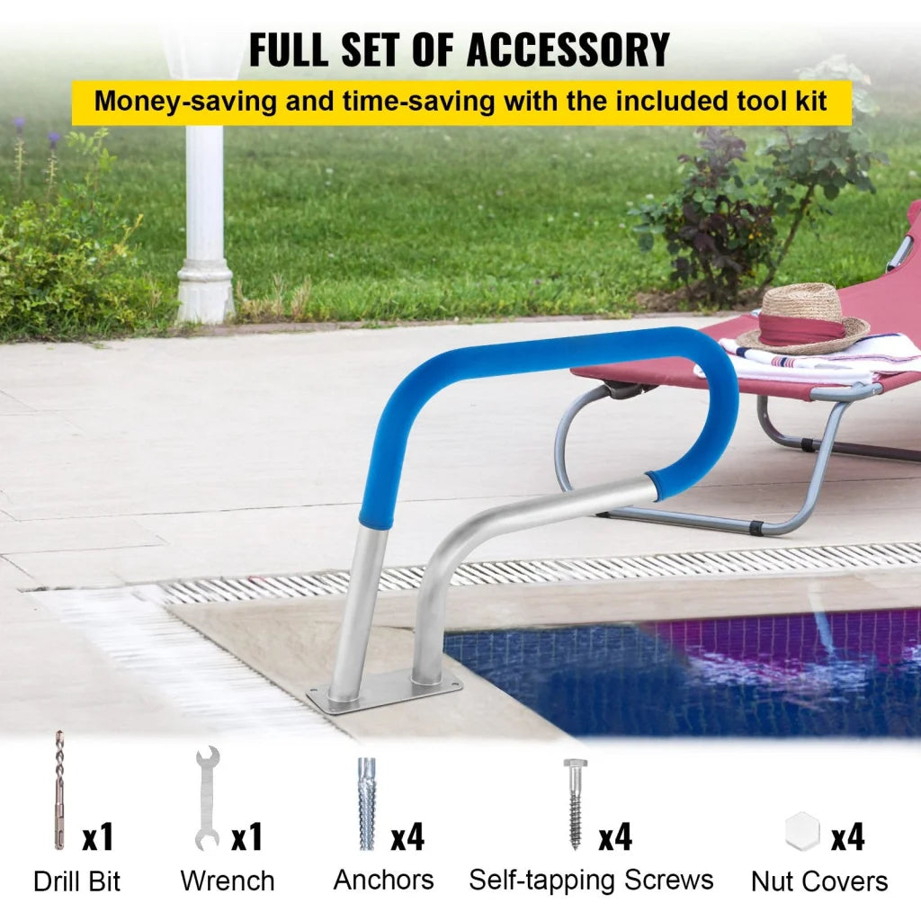 VEVOR Pool Rail 30x22 Pool Railing 304 Stainless Steel