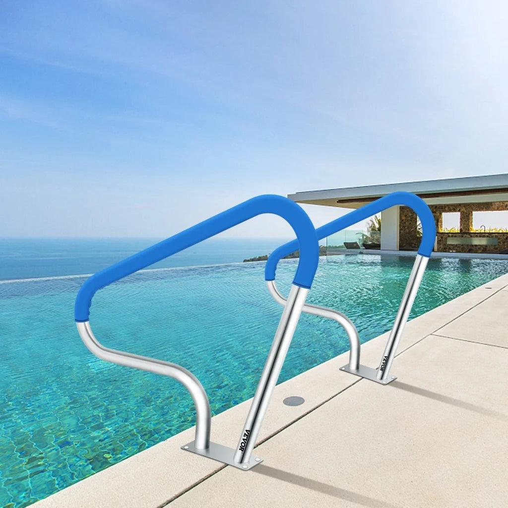 VEVOR Pool Rail 39x32 Pool Railing 304 Stainless Steel