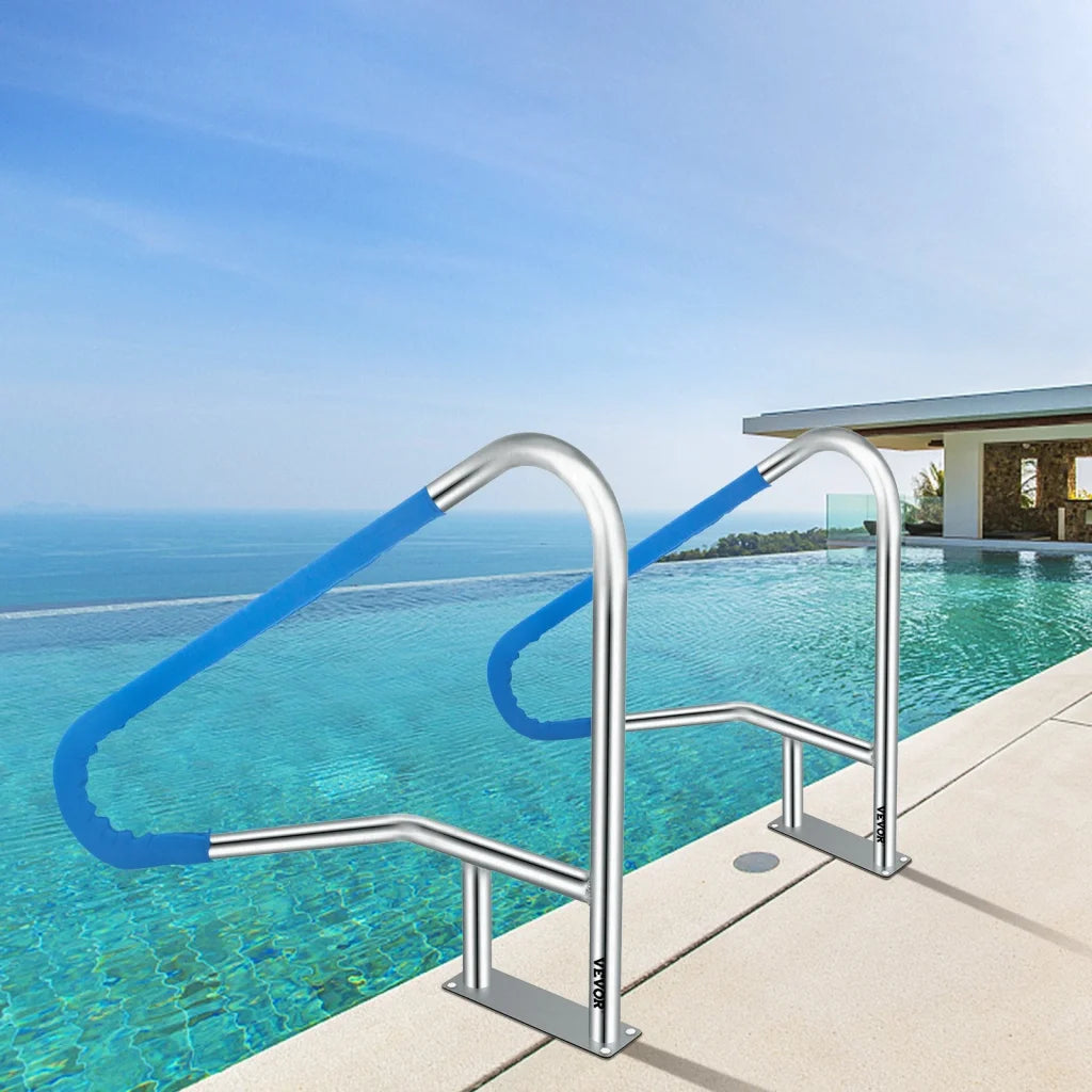 VEVOR Pool Rail 55x32 Pool Railing 304 Stainless Steel