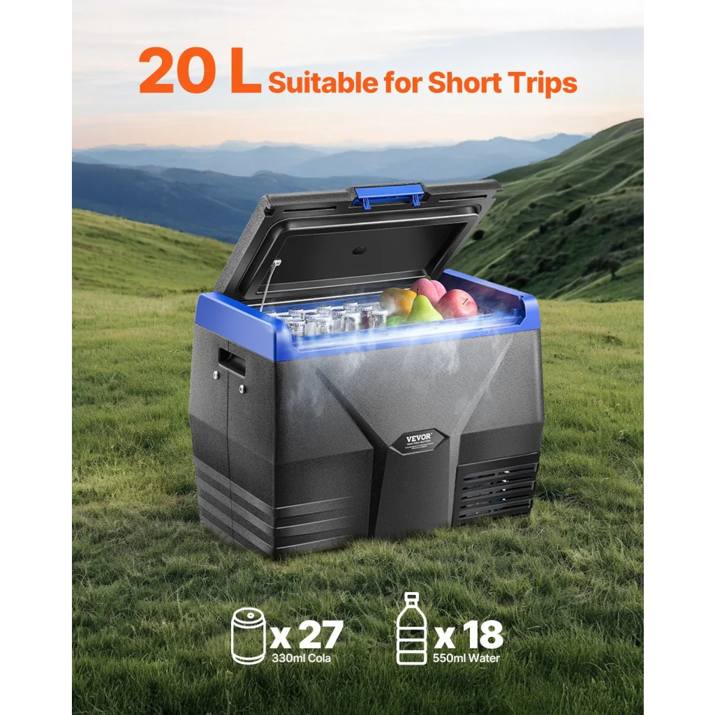 VEVOR Portable Car Refrigerator Freezer Compressor 20L
