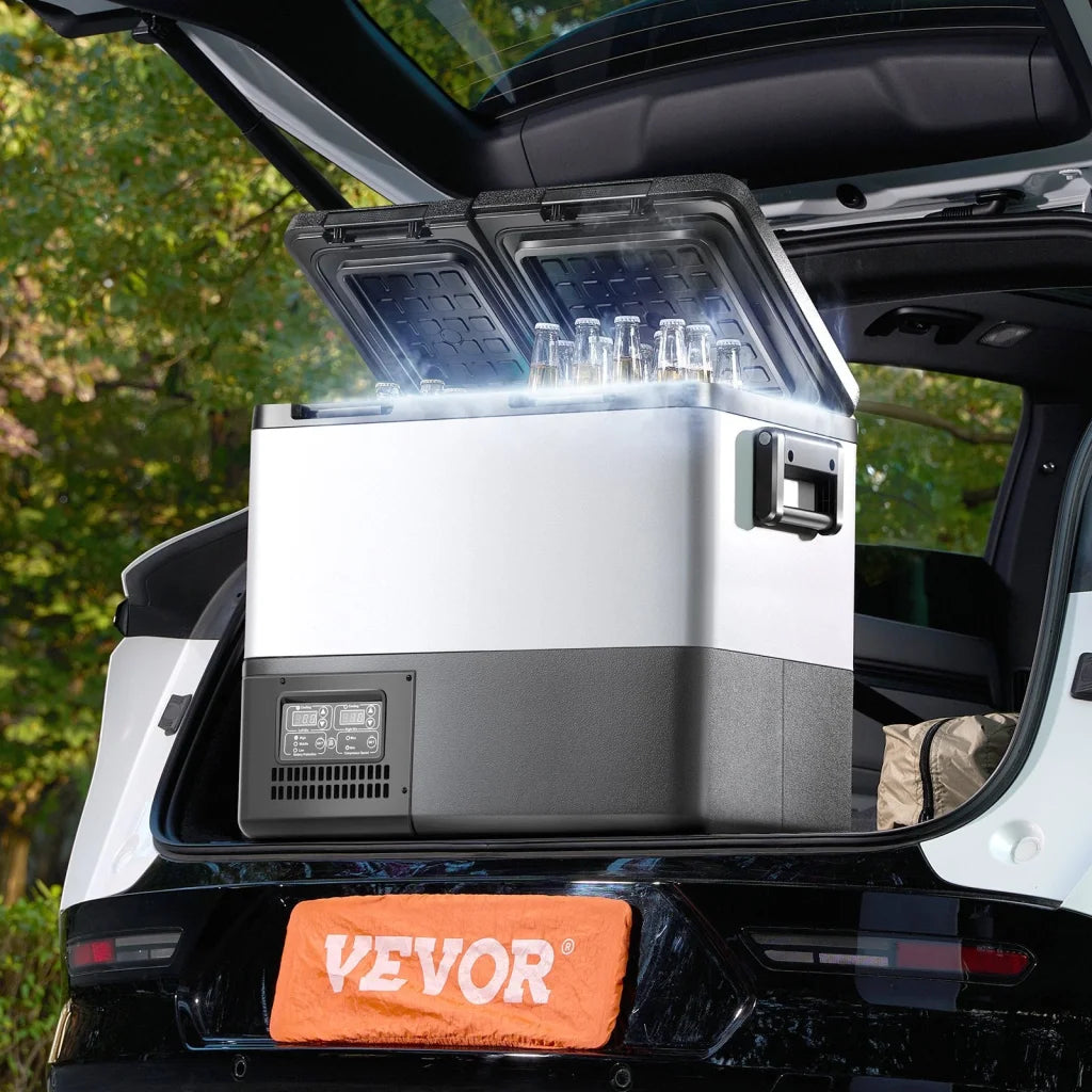 VEVOR Portable Car Refrigerator Freezer Compressor 45L Dual