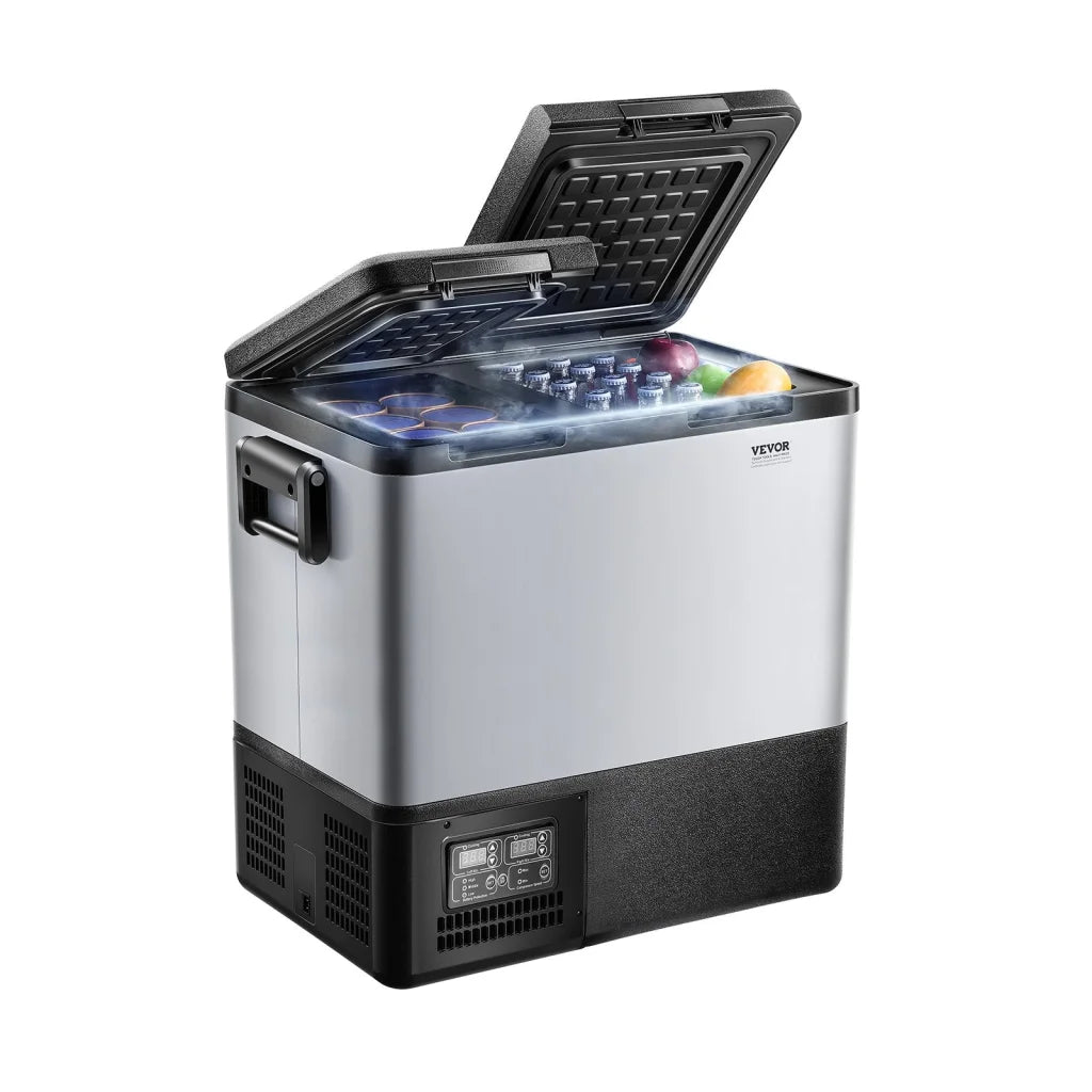 VEVOR Portable Car Refrigerator Freezer Compressor 55L Dual