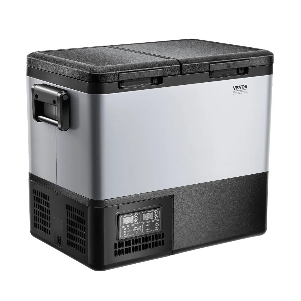 VEVOR Portable Car Refrigerator Freezer Compressor 55L Dual