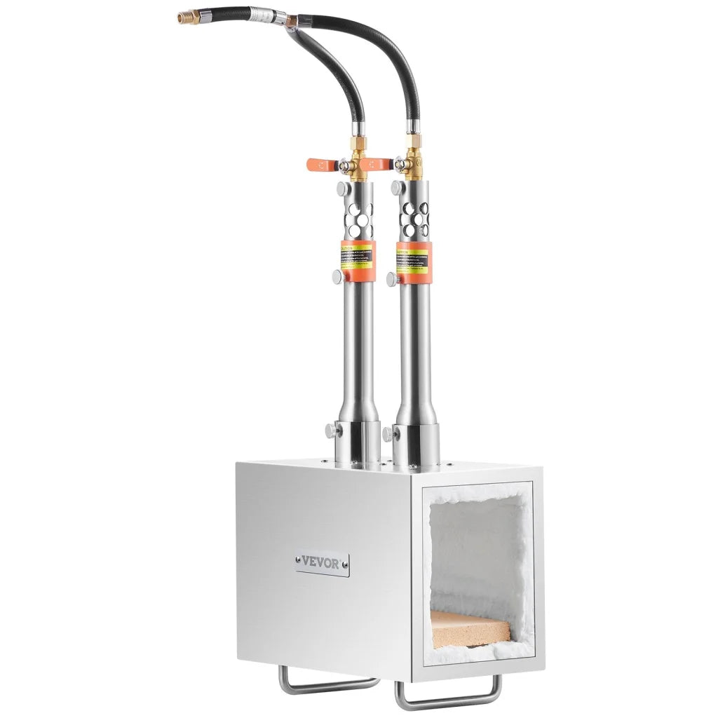 VEVOR Portable Propane Forge 2 Burner Farrier Forge Knife